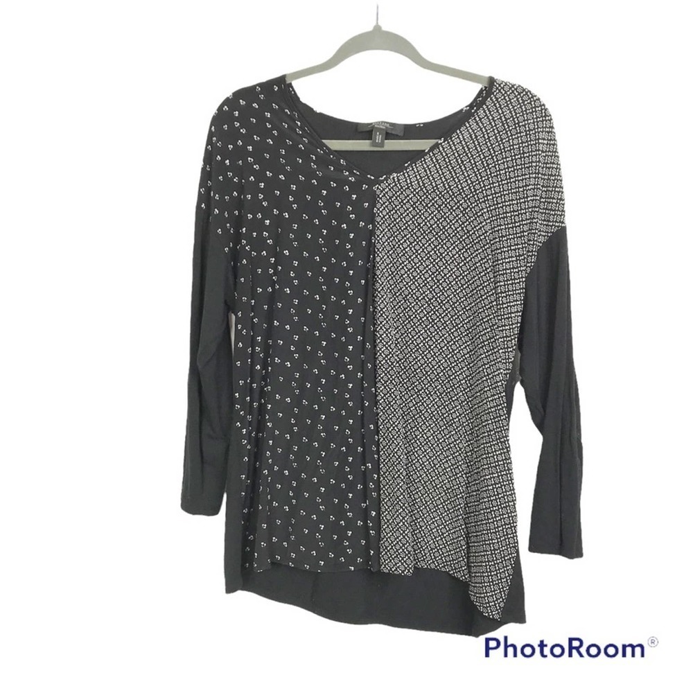 Weekend MaxMara mixed florl print black and white shirt